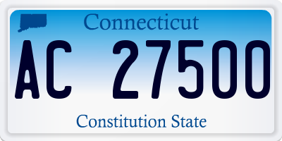 CT license plate AC27500