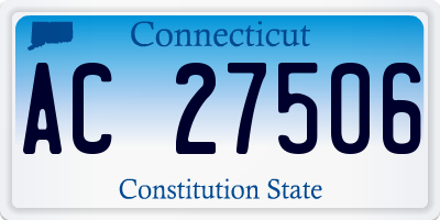 CT license plate AC27506