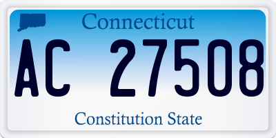 CT license plate AC27508