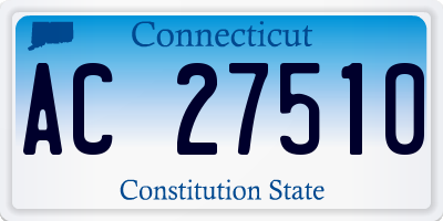 CT license plate AC27510