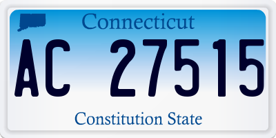 CT license plate AC27515