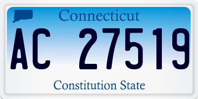 CT license plate AC27519