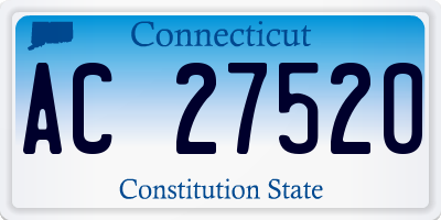 CT license plate AC27520
