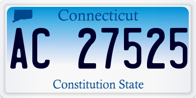 CT license plate AC27525