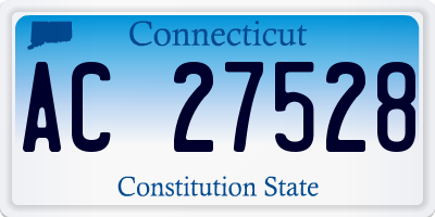 CT license plate AC27528
