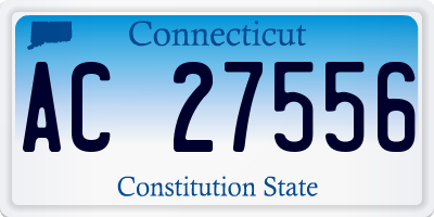 CT license plate AC27556