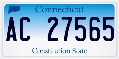 CT license plate AC27565