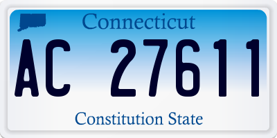 CT license plate AC27611