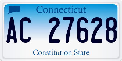 CT license plate AC27628