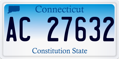 CT license plate AC27632