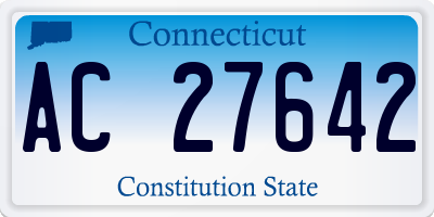 CT license plate AC27642