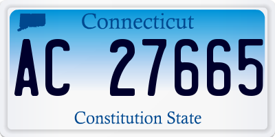 CT license plate AC27665