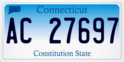 CT license plate AC27697