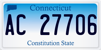 CT license plate AC27706