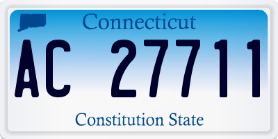 CT license plate AC27711