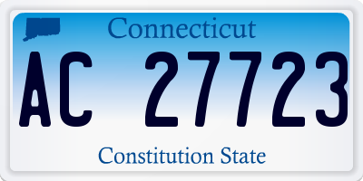 CT license plate AC27723