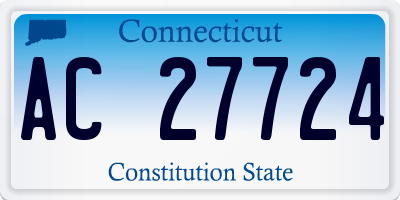 CT license plate AC27724