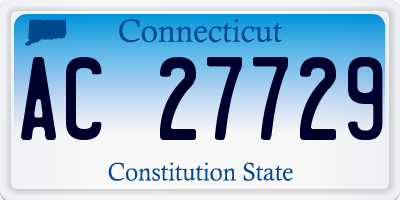 CT license plate AC27729