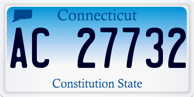 CT license plate AC27732