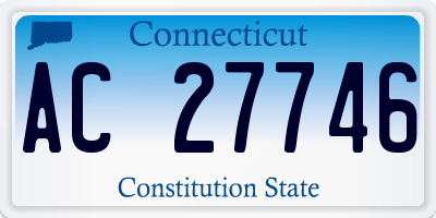 CT license plate AC27746