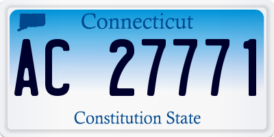 CT license plate AC27771