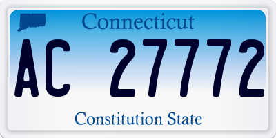 CT license plate AC27772