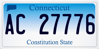 CT license plate AC27776