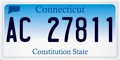 CT license plate AC27811
