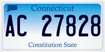 CT license plate AC27828