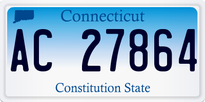CT license plate AC27864