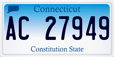 CT license plate AC27949