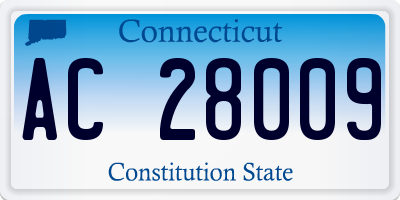 CT license plate AC28009
