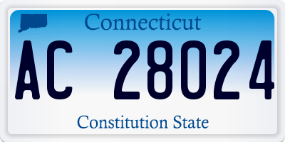 CT license plate AC28024