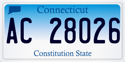 CT license plate AC28026