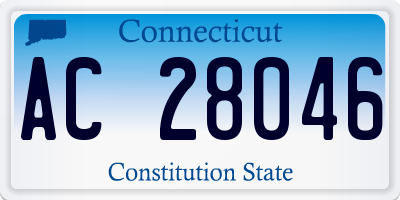 CT license plate AC28046