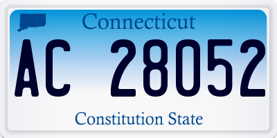 CT license plate AC28052