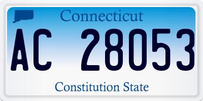 CT license plate AC28053