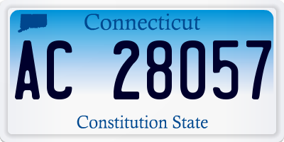 CT license plate AC28057