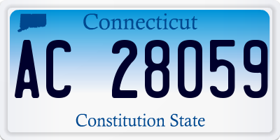 CT license plate AC28059