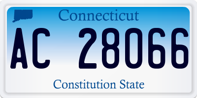 CT license plate AC28066