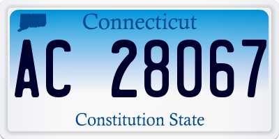 CT license plate AC28067