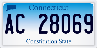 CT license plate AC28069
