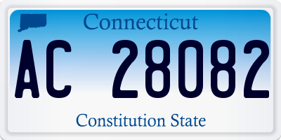 CT license plate AC28082