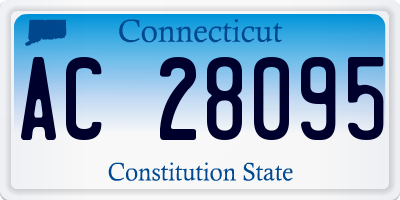 CT license plate AC28095