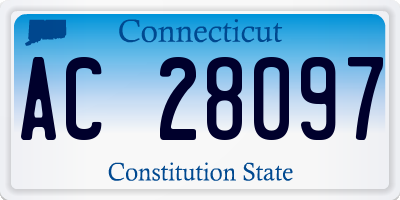 CT license plate AC28097