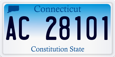 CT license plate AC28101