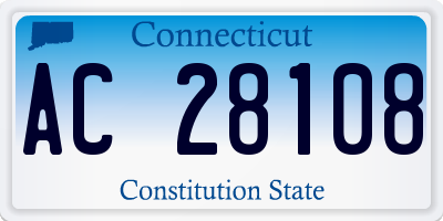 CT license plate AC28108