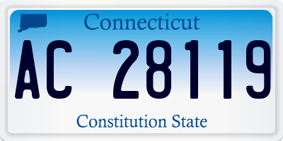 CT license plate AC28119