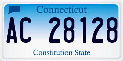 CT license plate AC28128