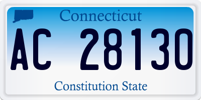 CT license plate AC28130